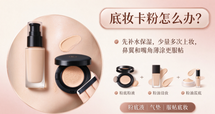 底妆卡粉怎么办？