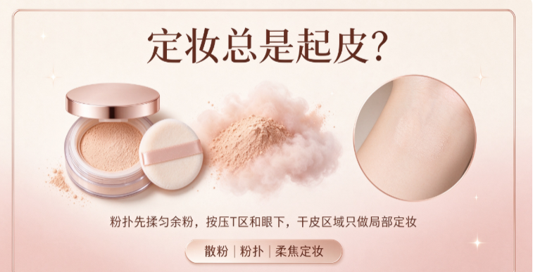 定妆总是起皮？