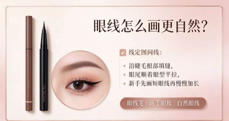 眼线怎么画更自然？